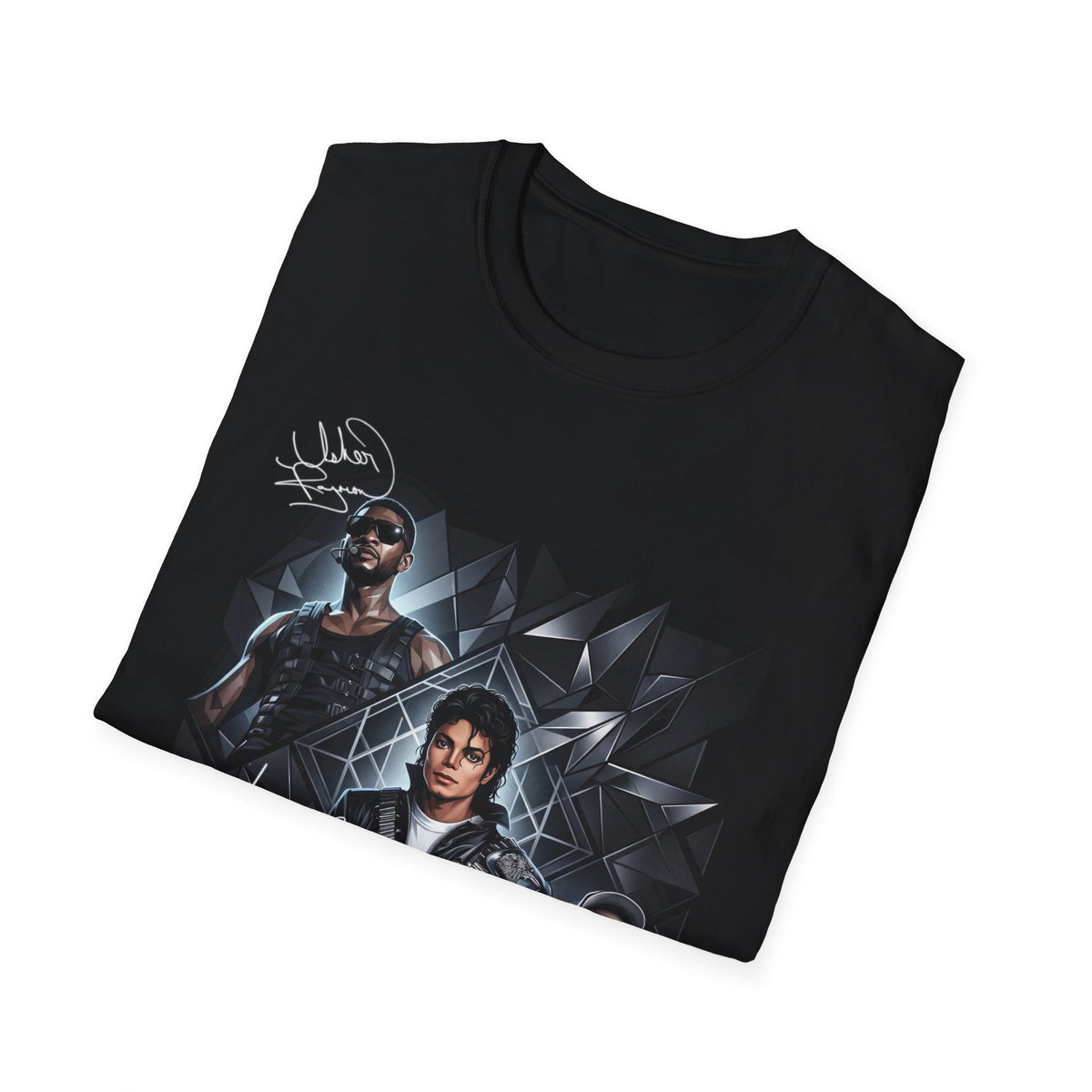 Usher MJ Chris Brown Autograph Tee