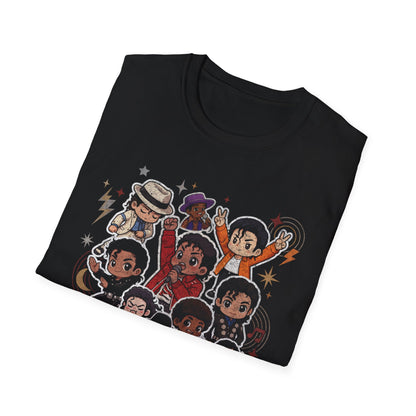 MJ Chibi Cartoon Collage Tee