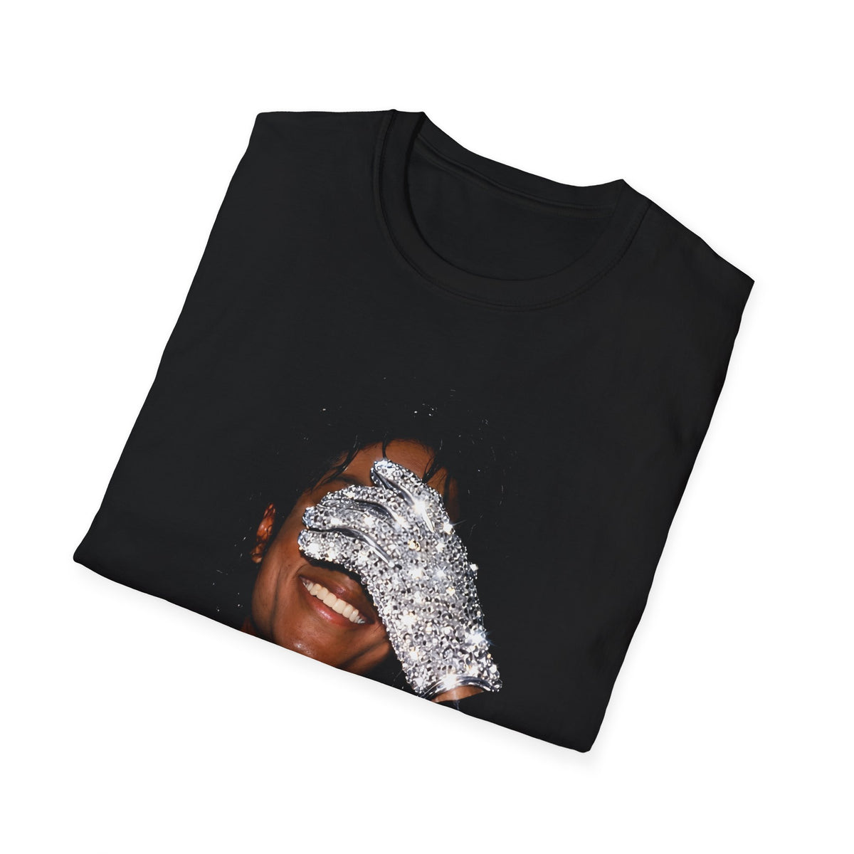 Glitter Glove Portrait T‑Shirt