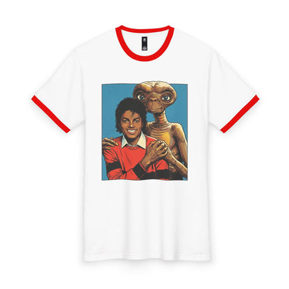MJ & ET Red Ringer Tee