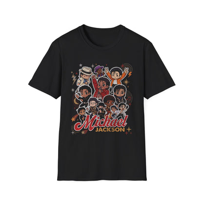 MJ Chibi Cartoon Collage Tee