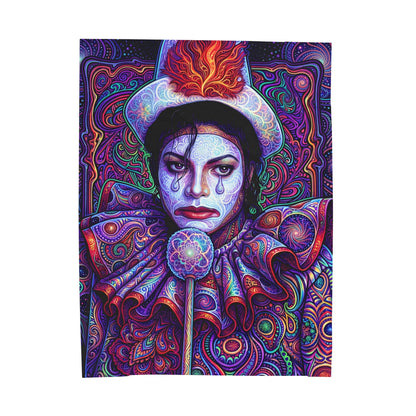 Psychedelic DMT Clown Velveteen Plush Blanket