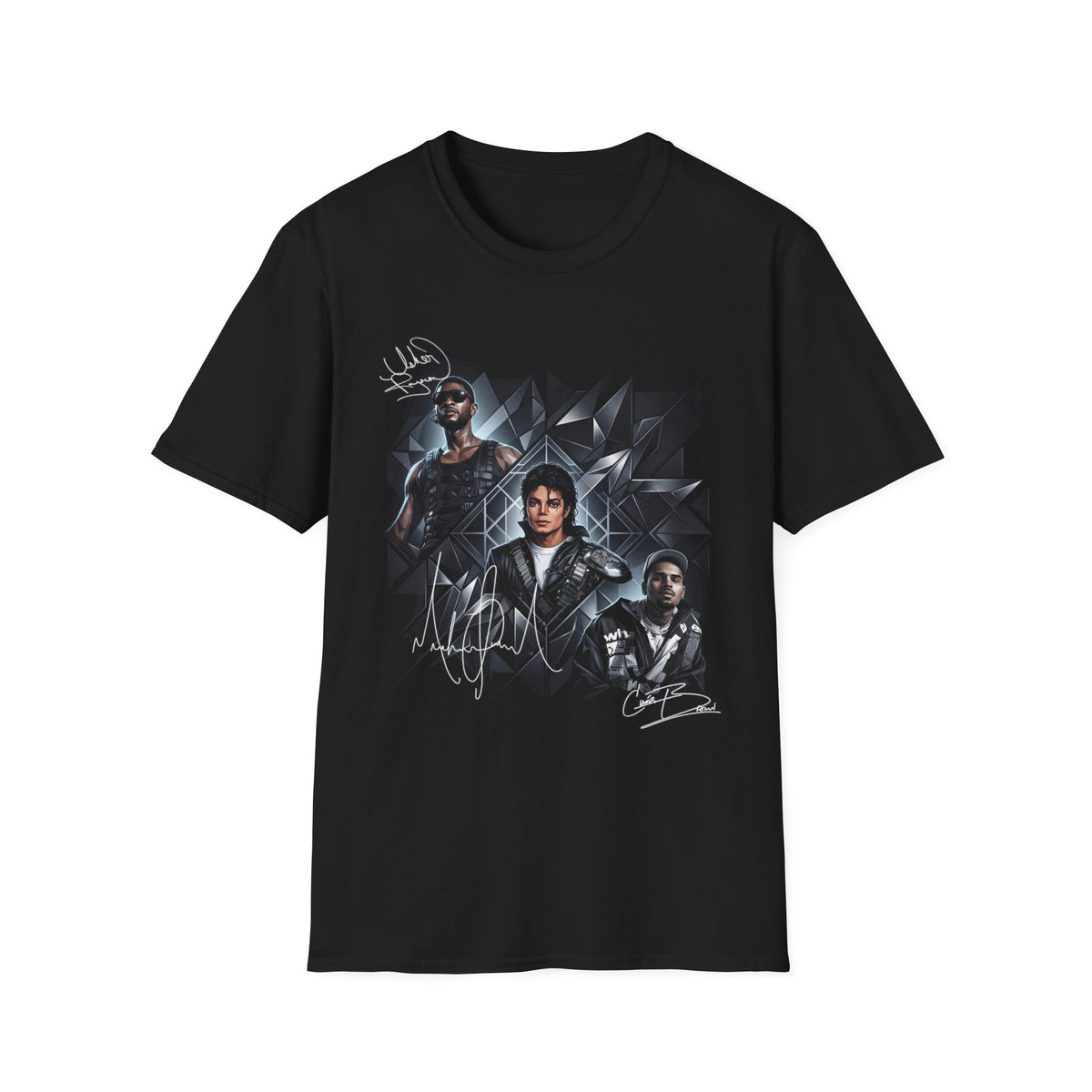 Usher MJ Chris Brown Autograph Tee