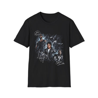 Usher MJ Chris Brown Autograph Tee